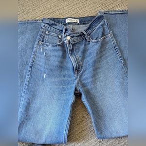 Abercrombie 90s straight ultra high rise - cross waist
